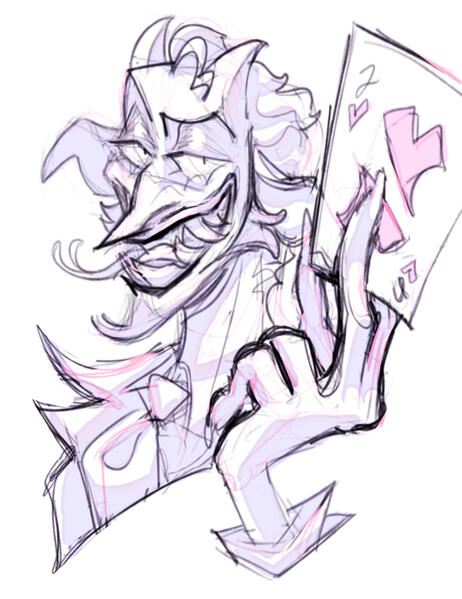 messy sketch with color and shading // "Luke", @apollyna